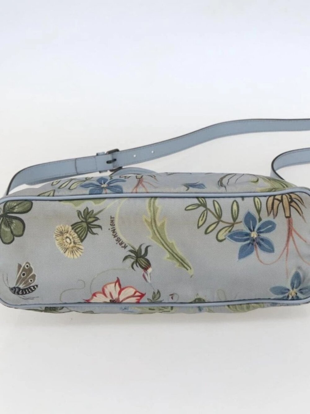 GUCCI Botanical Tote Bag Canvas 2way Blue Silver 353440 Auth BA9018 - Picture 6 of 16